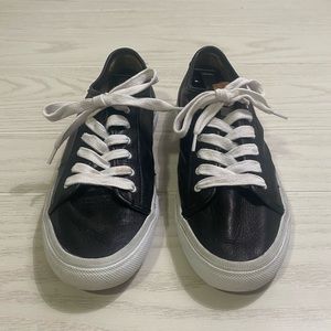 Frye black leather sneakers